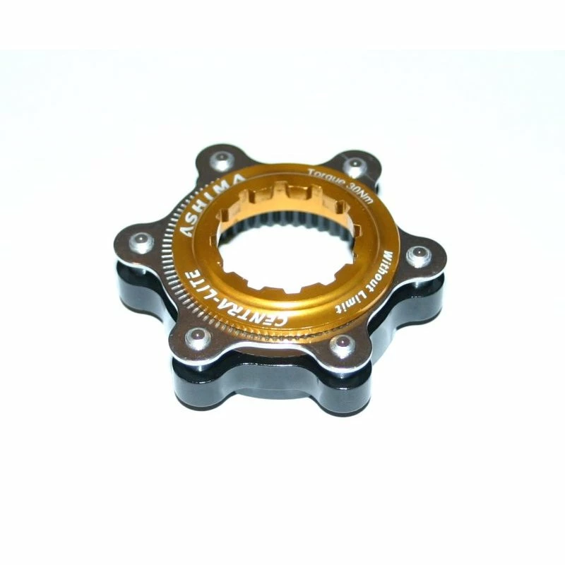 Ashima, Adapter Disc, AC02, Centerlock - 6 Loch, Incl. Verschlussring, GOLD, Alu, 23g